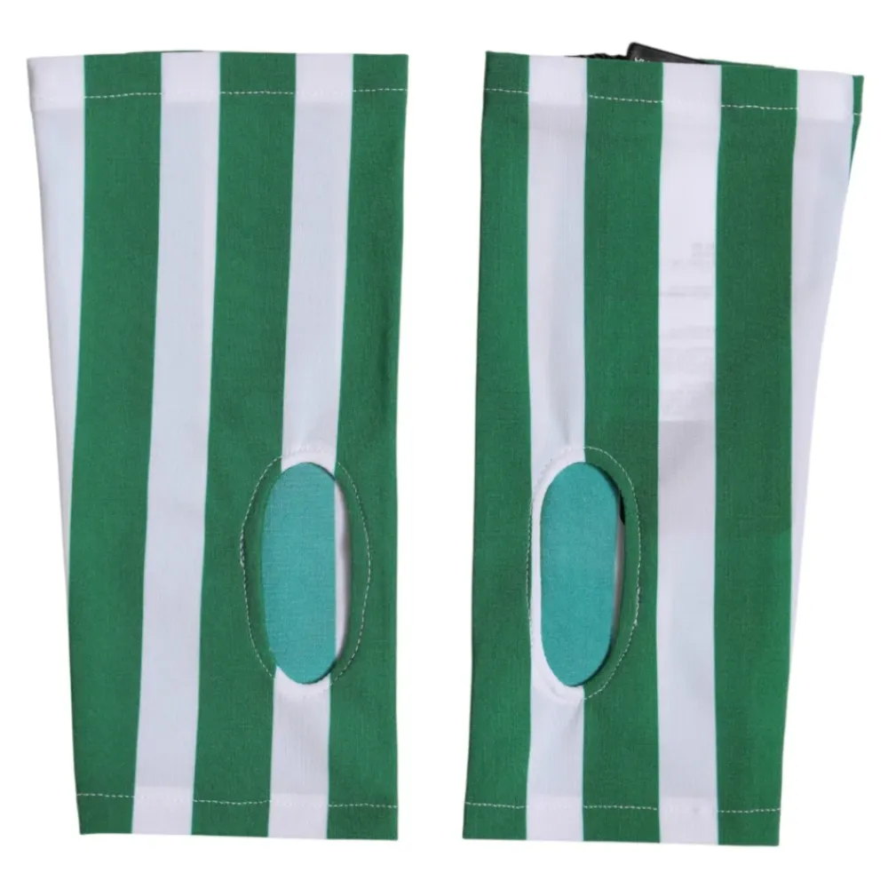 Handsker^Dolce & Gabbana Nylon Fingerløse Handsker i Håndledslængde Grøn