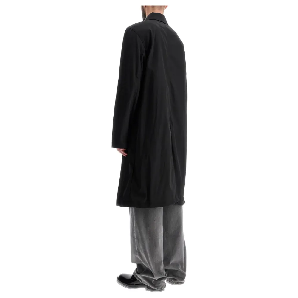 Frakker<Ami Paris Nylon og Bomuld Unisex Bilfrakke Sort