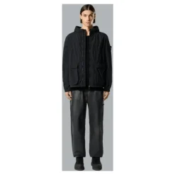 Skaljakker<Stone Island Nylon Smerigliato-TC Short Parka Sort
