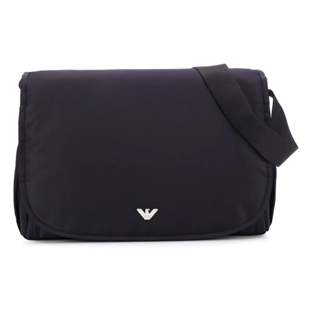 Tasker^Emporio Armani Nylon Sæt 3 Dele med Klap Taske Blå