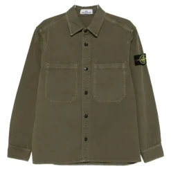 Jakker^Stone Island Old Effect Garment Dyed Overshirt Grøn