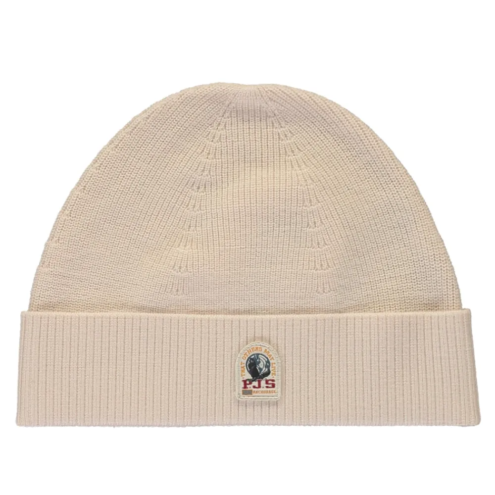 Huer, Kasketter & Hatte|Huer & Kasketter<Parajumpers Olivengrøn Strikket Vinter Beanie Beige