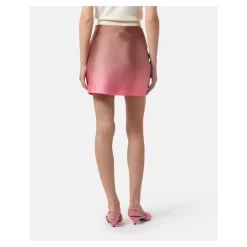 Nederdele<Silvian Heach Ombre Mini Nederdel med Juveludsmykning Brun