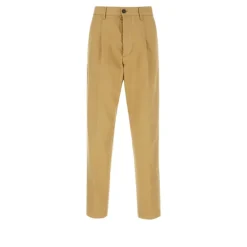Bukser^Dsquared2 One Pleat Cotton Pant Beige