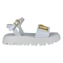 Sandaler^Dsquared2 Open-Toe Lædersandal Hvid
