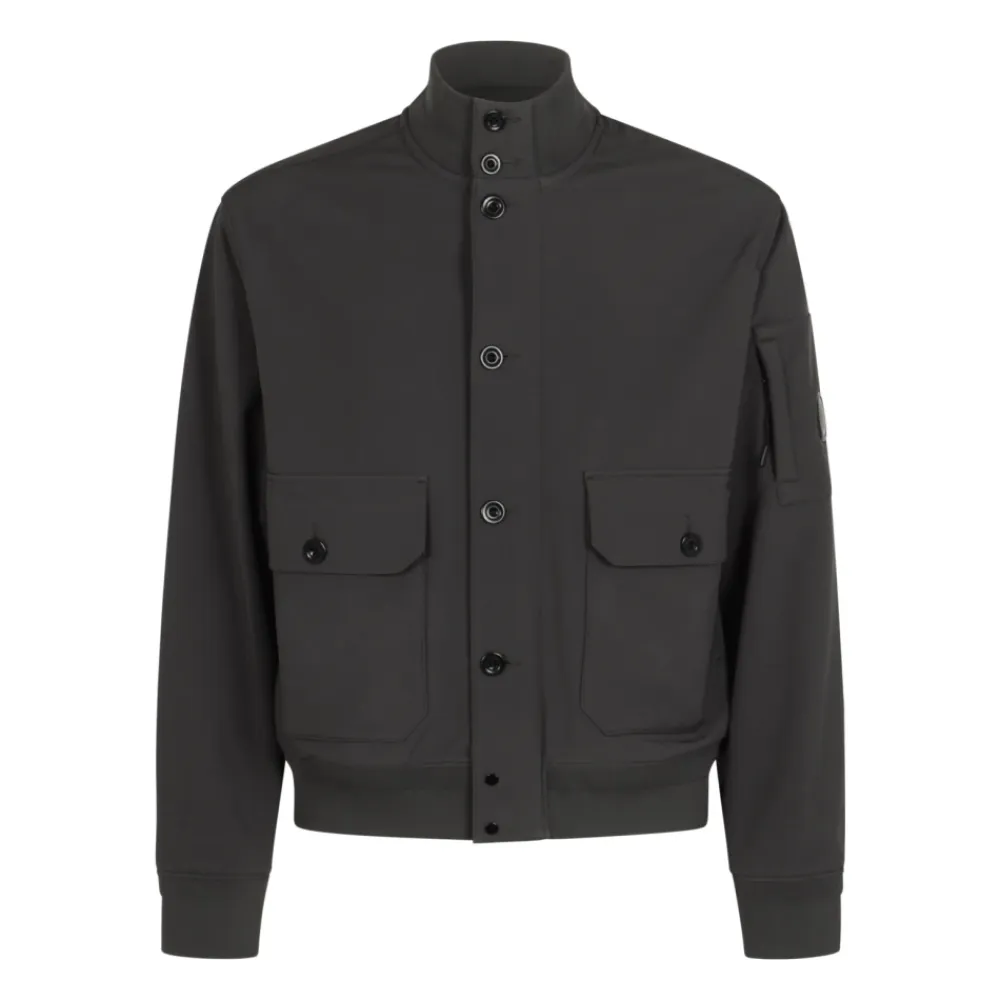 Jakker<C.P. Company Outerwear Medium Jacket i CP Shell - R Grå