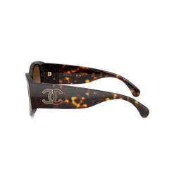 Solbriller^Chanel Oval Solbriller Brun