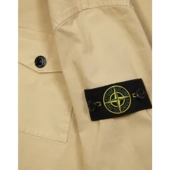 Jakker<Stone Island Overshirt Cotone Beige
