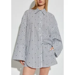 Bluser & Skjorter^ROTATE Birger Christensen Oversize skjorte Hvid
