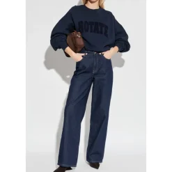 Sweatshirts|Striktrøjer & Sweatere<ROTATE Birger Christensen Oversize Sweatshirt Blå