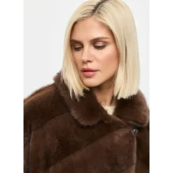 Frakker<Cesare Gaspari Oversized Faux Fur Coat - Brun
