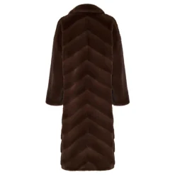 Frakker<Cesare Gaspari Oversized Faux Fur Coat - Brun