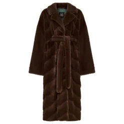 Frakker<Cesare Gaspari Oversized Faux Fur Coat - Brun