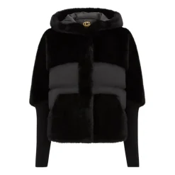 Jakker^Cesare Gaspari Oversized Faux Fur Jakke Sort