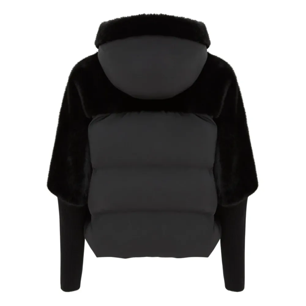 Jakker^Cesare Gaspari Oversized Faux Fur Jakke Sort