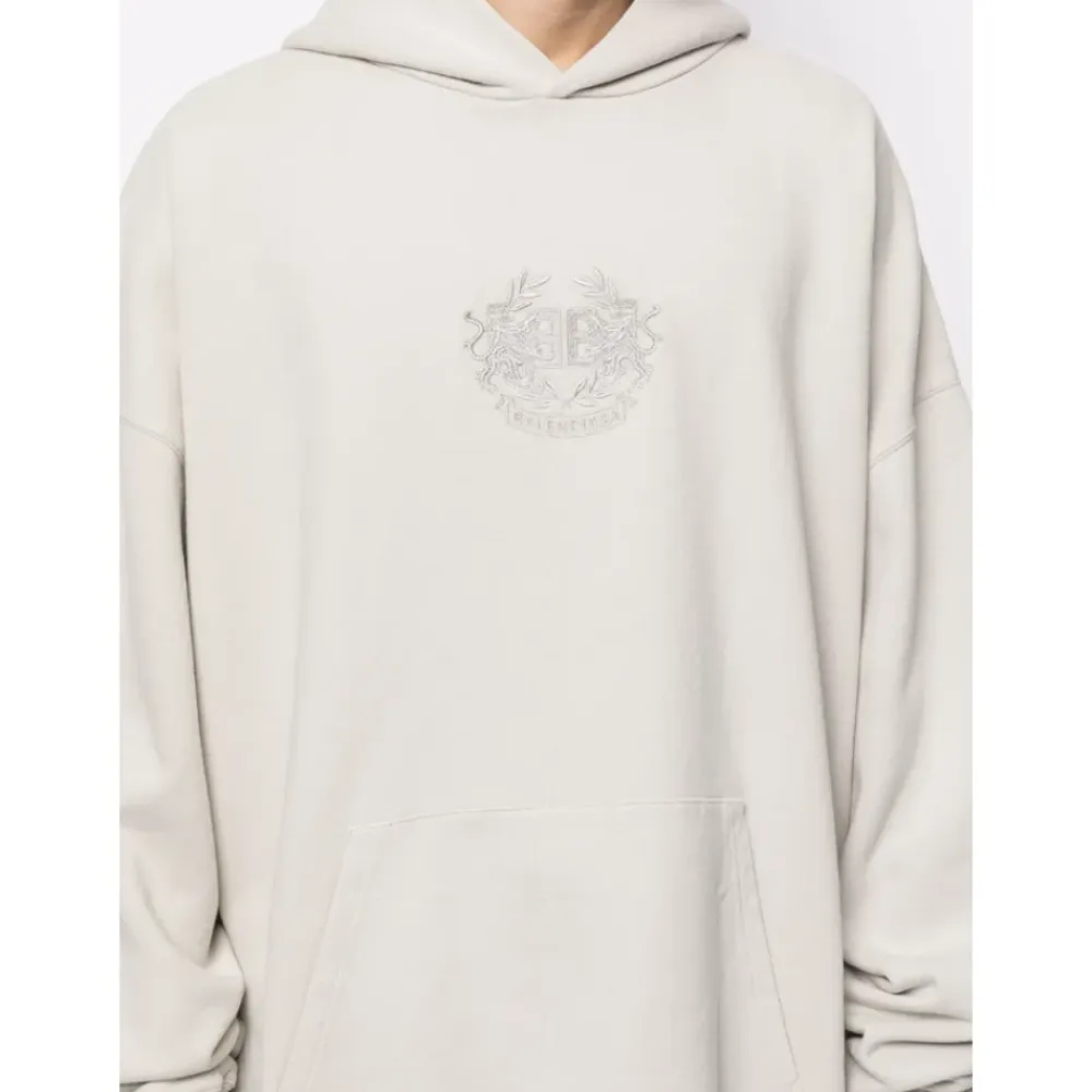 Trøjer^Balenciaga Oversized Hoodie Beige