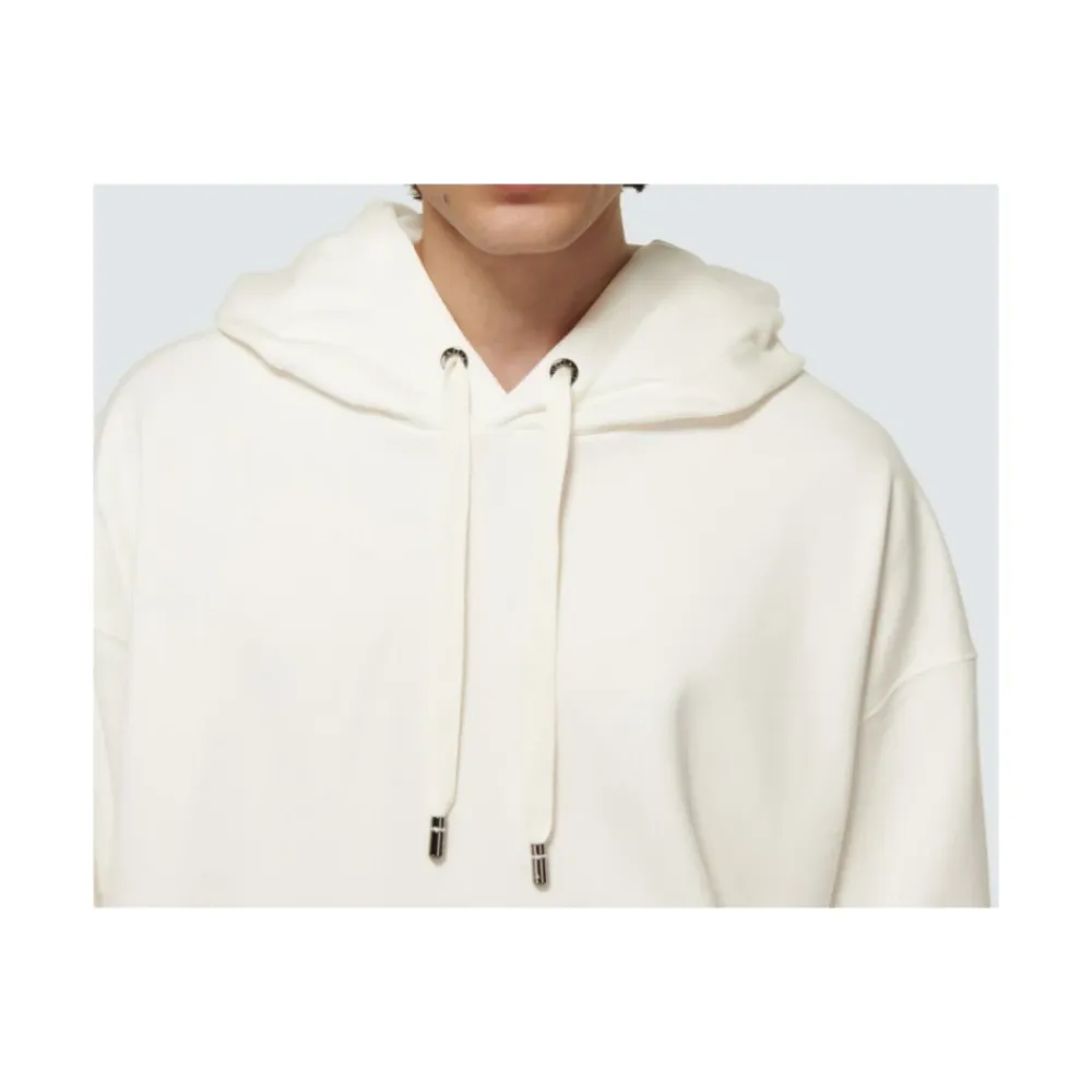 Trøjer<Dolce & Gabbana Oversized Hættetrøje Hvid
