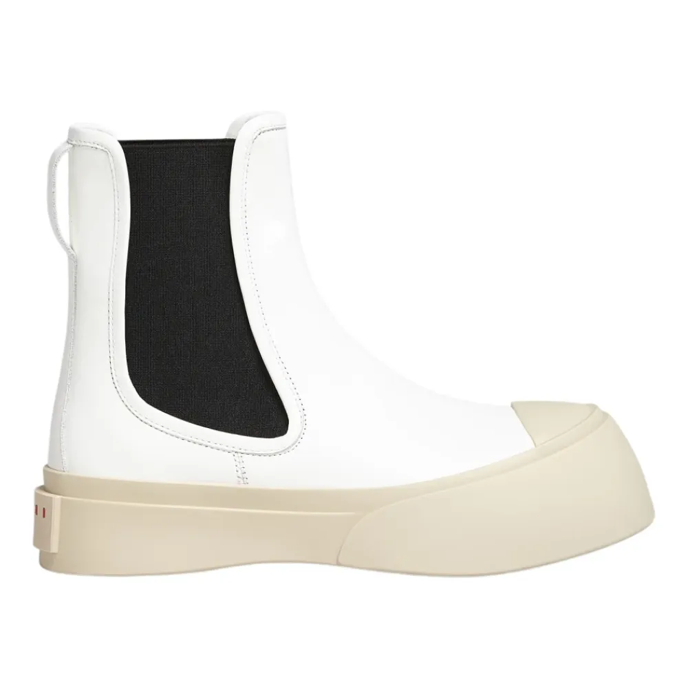 Chelsea Boots^Marni Pablo Beatle Støvler Hvid