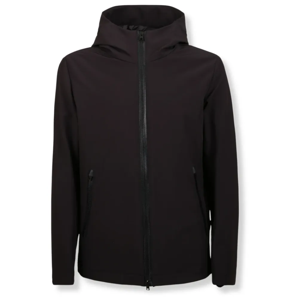 Skaljakker^Woolrich Pacific Soft Shell Jakke Sort