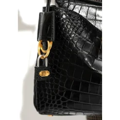 Tilbehør Til Tasker<Balenciaga Padlock-shaped Pendant Sort
