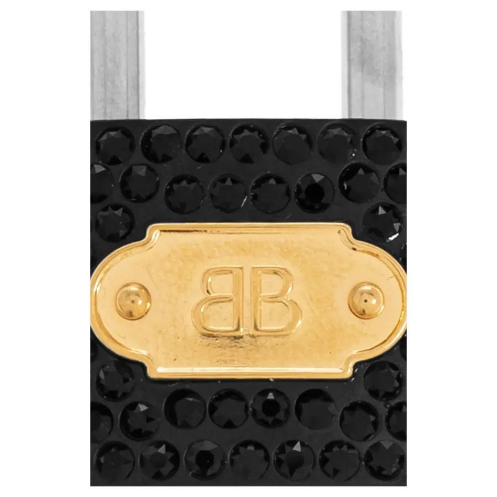 Tilbehør Til Tasker<Balenciaga Padlock-shaped Pendant Sort