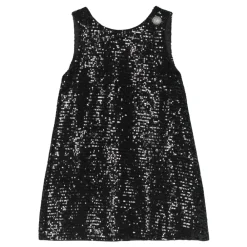 Kjoler & Nederdele^Balmain Paillet Festkjole Trapez Stil Sort