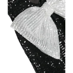 Kjoler & Nederdele^Balmain Paillet Festkjole Trapez Stil Sort