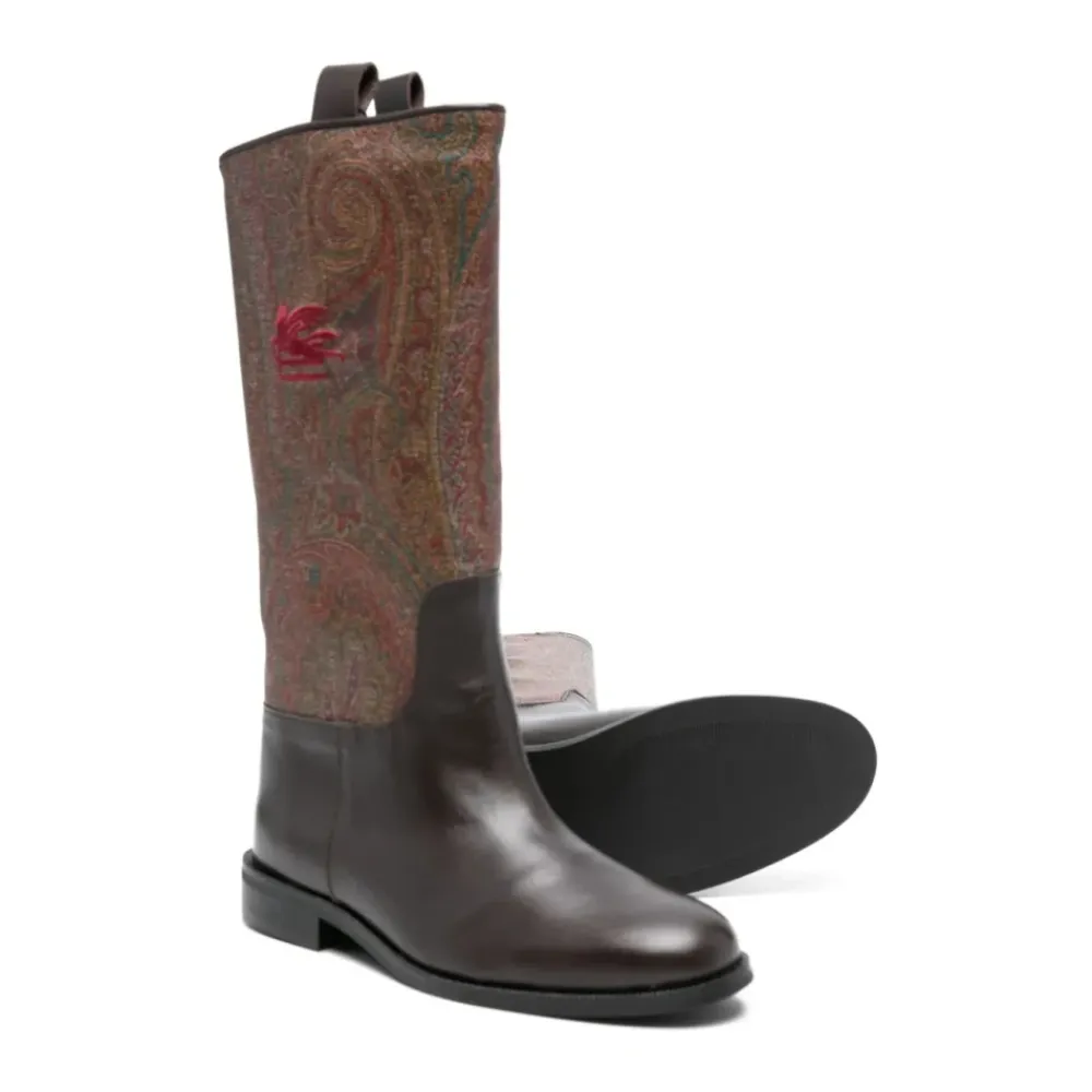 Støvler<Etro Paisley Jacquard Støvler Multifarvet