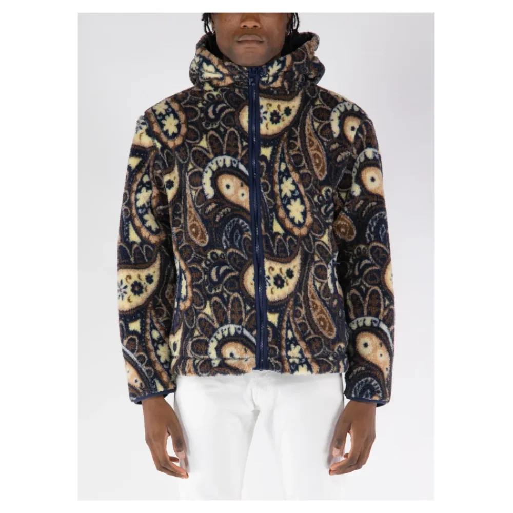 Fleece^Drole de Monsieur Paisley Polar Jakke Brun