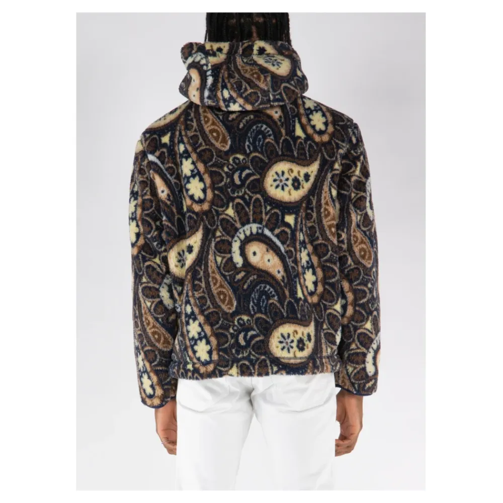 Fleece^Drole de Monsieur Paisley Polar Jakke Brun