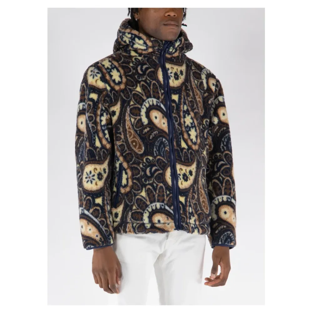 Fleece^Drole de Monsieur Paisley Polar Jakke Brun