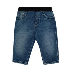 Underdele<Armani Pantalone con elastico in vita con Logo Jacquard Blå