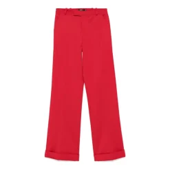 Bukser^Amen Pantalone Wide Trousers Rød