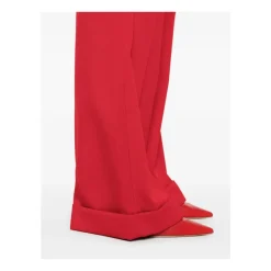 Bukser^Amen Pantalone Wide Trousers Rød