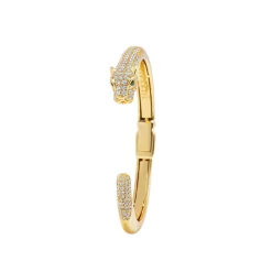 Smykker^Nialaya Panther Cuff Bangle Gul