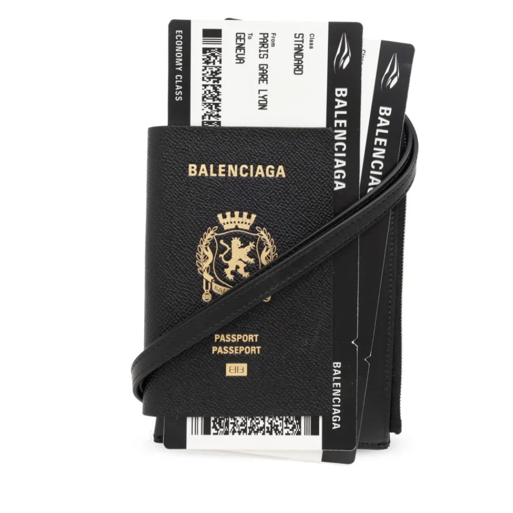 Punge & Kortholder^Balenciaga Passport Phone Holder Sort