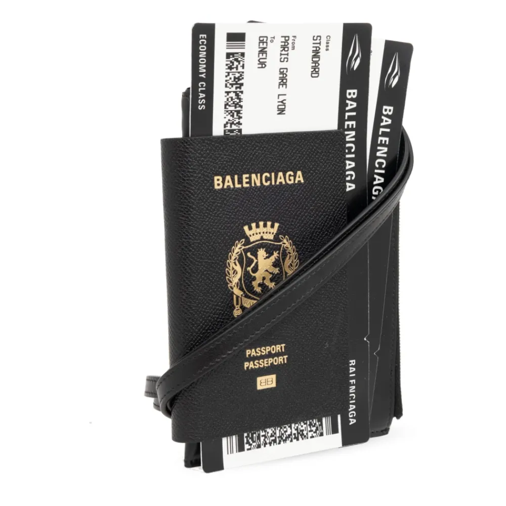 Punge & Kortholder^Balenciaga Passport Phone Holder Sort