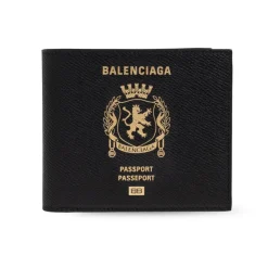 Punge & Kortholder^Balenciaga Passport Square Folded Wallet Sort