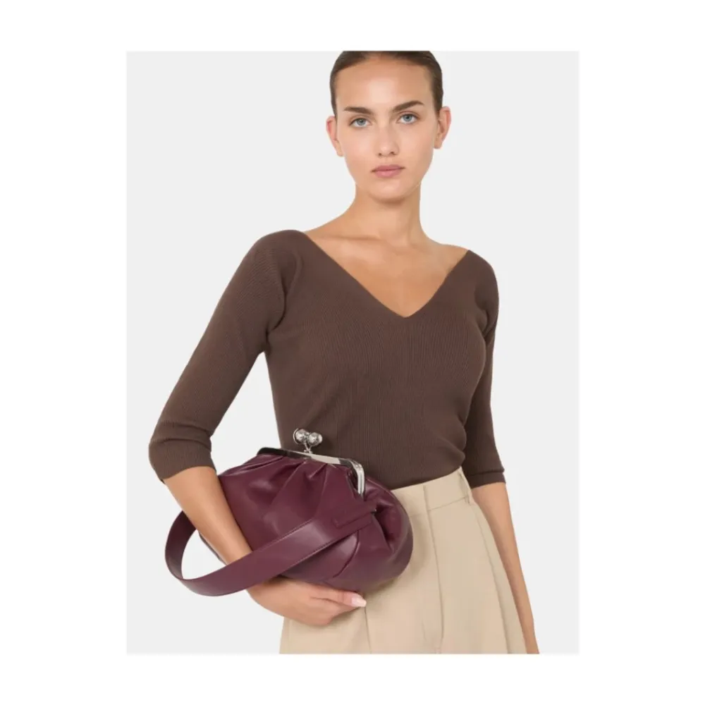 Clutch<Weekend Max Mara Pasticcino Bag Medium Rød