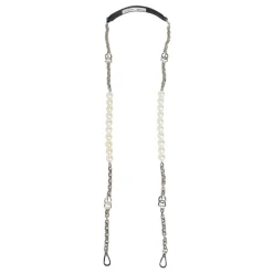 Tilbehør Til Tasker<Dolce & Gabbana Pearl Chain Shoulder Strap Sort