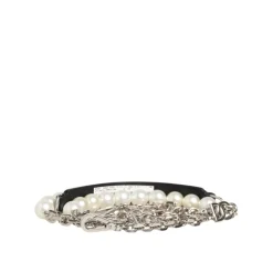 Tilbehør Til Tasker<Dolce & Gabbana Pearl Chain Shoulder Strap Sort