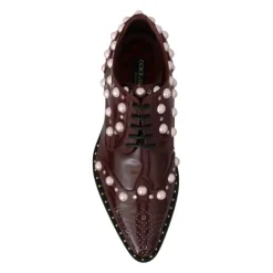 Snøresko^Dolce & Gabbana Pearl Embellished Oxfords Brun