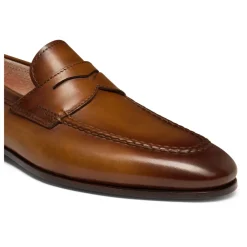 Loafers<Santoni Penny Loafer Brun