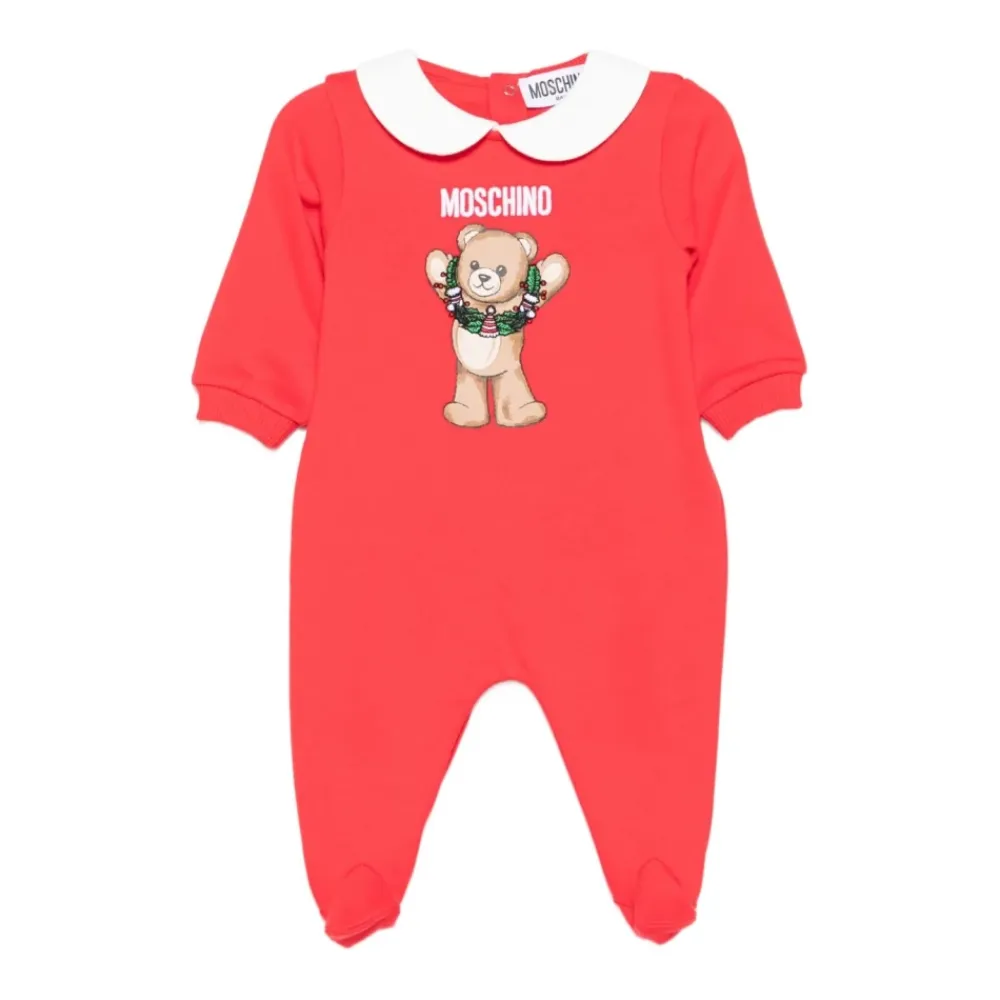Bodystocking & Sæt<Moschino Peter Pan Collar Teddy Body Rød