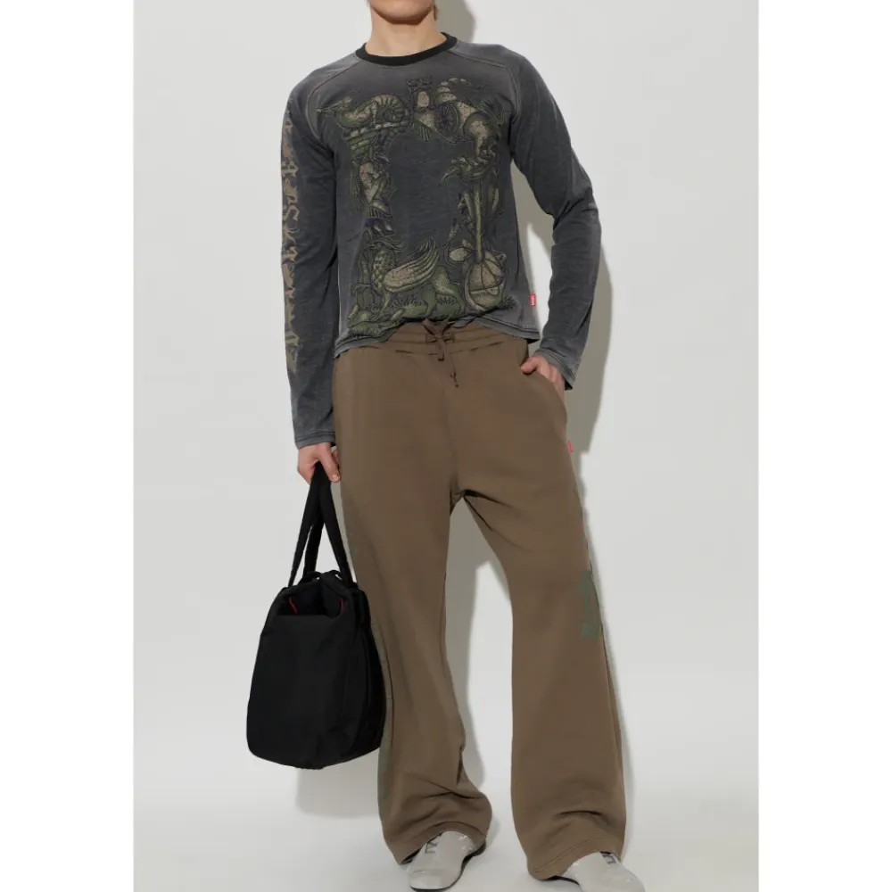 Bukser<Diesel P-GRO Sweatpants Brun