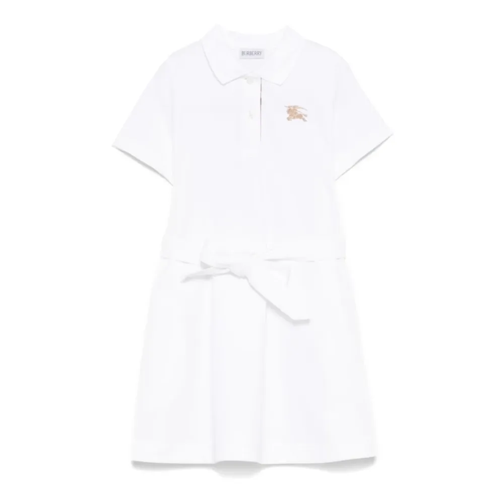 Kjoler & Nederdele^Burberry Pige Jersey Kjole Hvid