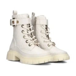 Støvler<Michael Kors Piger Blake Colby Snørestøvler Hvid