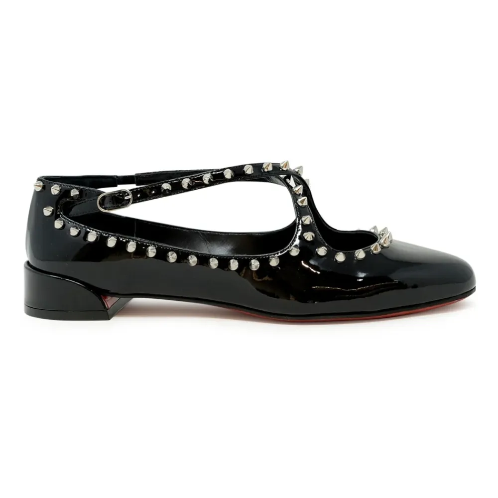 Ballerina Sko<Christian Louboutin Pilouta Jane Sort