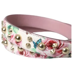 Tilbehør Til Tasker<Dolce & Gabbana Floral Skuldertaske Tilbehør Pink