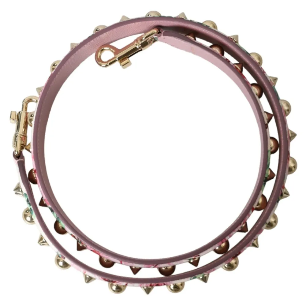 Tilbehør Til Tasker<Dolce & Gabbana Floral Skuldertaske Tilbehør Pink